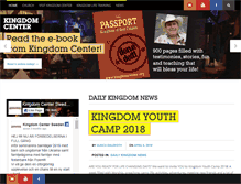 Tablet Screenshot of kingdomcenter.org